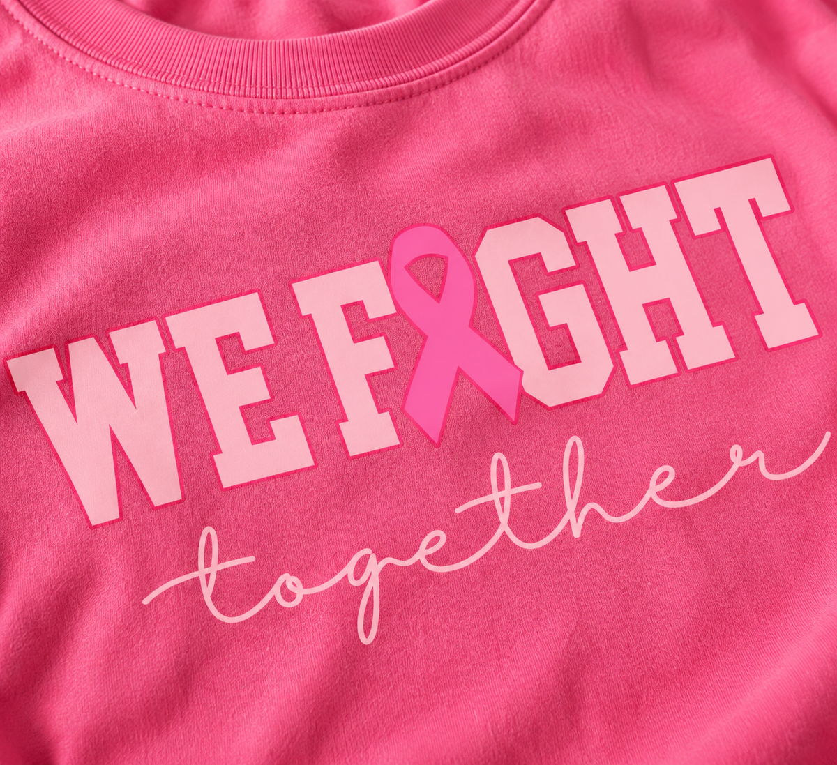 We Fight Together Breast Cancer Awareness Comfort Colors® Tee